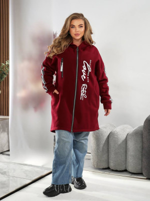 Длинный кардиган на флисе MOV-A639T580