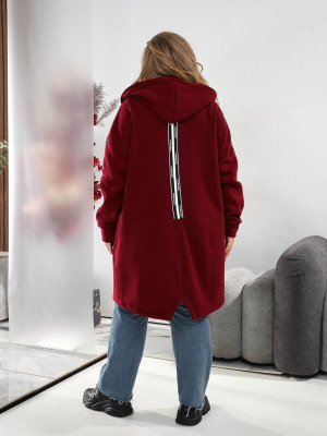 Длинный кардиган на флисе MOV-A639T580