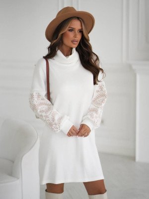 Платье из двухсторонней ангоры с вышивкой KA-A7560T800