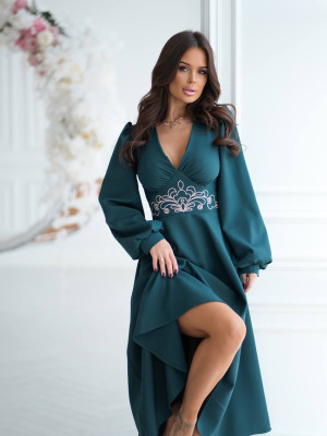 Платье миди с вышивкой KA-A7541T600