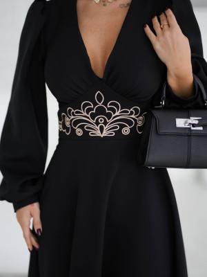 Платье миди с вышивкой KA-A7541T600