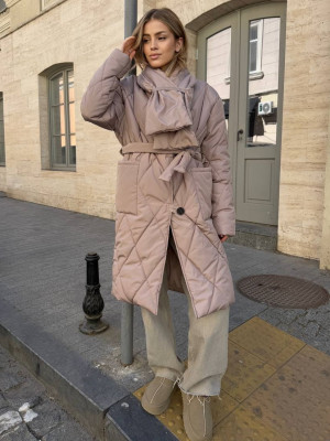 Стильное стеганное пальто oversize AM-A5.337T1100