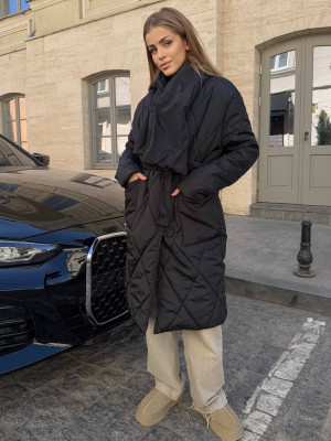 Стильне стьобане пальто oversize AM-A5.337T1100