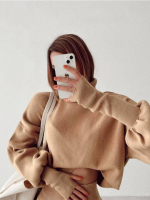 Ангорный костюм двойка BRA-A170T589