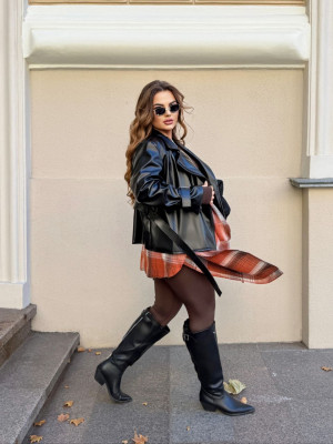 Кожаная куртка косуха ET-A615T900