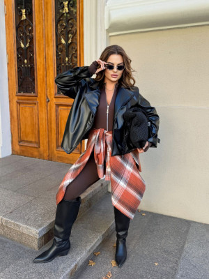 Кожаная куртка косуха ET-A615T900