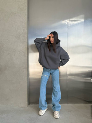 Стильное худи на флисе SF-A5683T600