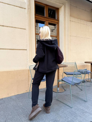 Теплый костюм с принтом лео RED-A102T800