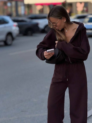 Спортивный оверсайз костюм BRA-A154T549