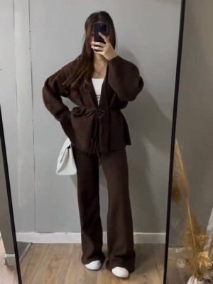 Ангоровый деловой костюм EST-A5722T650