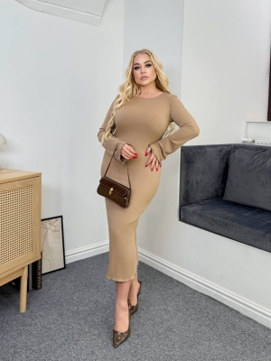 Длинное платье со шнуровкой на спине INS-A339T680