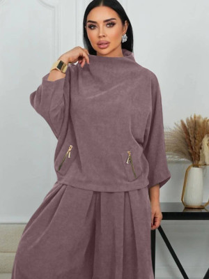 Стильный костюм с широкими брюками ACHK-A1981T930