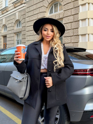 Кашемировое оверсайз пальто ANK-A73463.1T1250