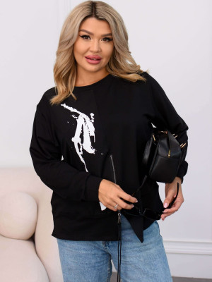 Кофта с молнией посередине VL-A1119T450