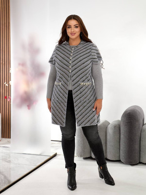 Подовжена жилетка альпака MAX-A919T1100 Подовжена жилетка альпака MAX-A919T1100