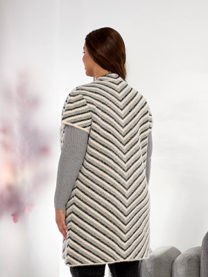 Подовжена жилетка альпака MAX-A919T1100 Подовжена жилетка альпака MAX-A919T1100