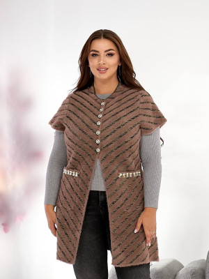 Подовжена жилетка альпака MAX-A919T1100 Подовжена жилетка альпака MAX-A919T1100