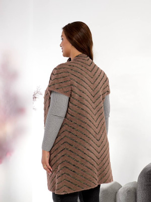 Подовжена жилетка альпака MAX-A919T1100 Подовжена жилетка альпака MAX-A919T1100