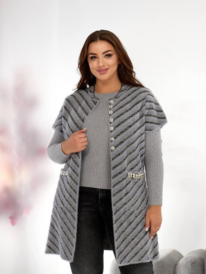 Подовжена жилетка альпака MAX-A919T1100 Подовжена жилетка альпака MAX-A919T1100