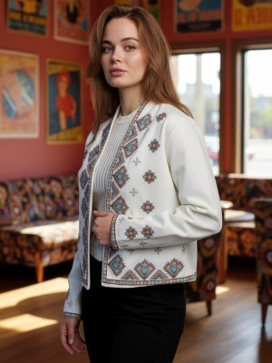 Піджак з вишивкою AMU-A5947T820