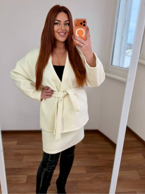 Кашеміровий костюм з спідницею MA-N2147T600 Кашеміровий костюм з спідницею MA-N2147T600