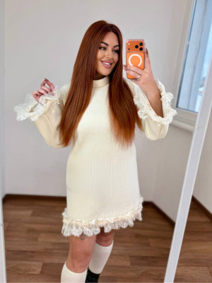 Кашемірова сукня з мереживом MA-N2148T600 Кашемірова сукня з мереживом MA-N2148T600