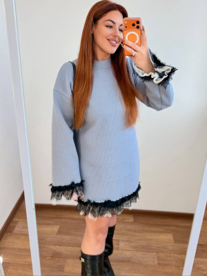 Кашемірова сукня з мереживом MA-N2148T600 Кашемірова сукня з мереживом MA-N2148T600