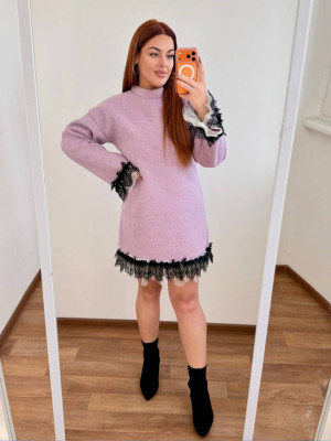 Кашемірова сукня з мереживом MA-N2148T600 Кашемірова сукня з мереживом MA-N2148T600