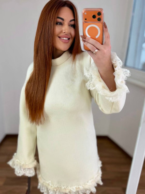 Кашемірова сукня з мереживом MA-N2148T600 Кашемірова сукня з мереживом MA-N2148T600