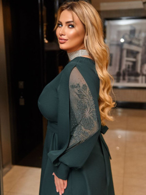 Ошатна жіноча сукня з стразами VOJ-A925T680 Ошатна жіноча сукня з стразами VOJ-A925T680