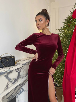 Изысканное бархатное платье BRA-A047T449 Изысканное бархатное платье BRA-A047T449