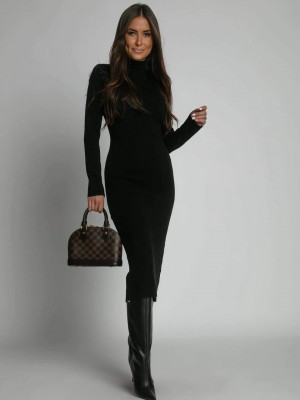 Элегантное платье с высоким воротником IO-A797T380