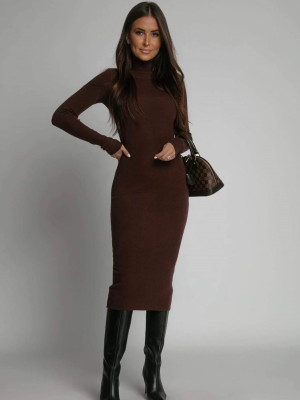 Элегантное платье с высоким воротником IO-A797T380