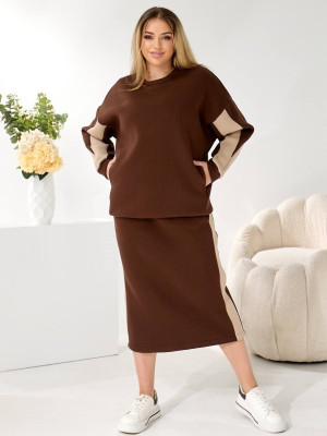 Костюм двійка з спідницею LF-A273T1100