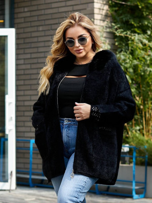 Кофта Альпака с мехом MAX-A914T1450 Кофта Альпака с мехом MAX-A914T1450