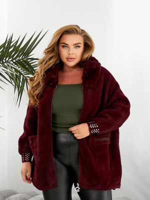 Кофта Альпака с мехом MAX-A914T1450 Кофта Альпака с мехом MAX-A914T1450