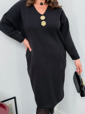 Ангоровое платье с пуговицами ZP-A1319T13.5