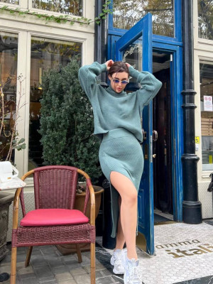 Юбка и свитер под горло KC-A0379T800