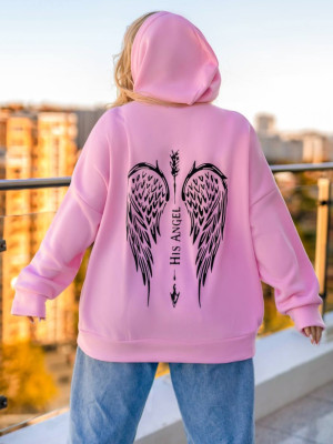 Оверсайз батник с крыльями на спине ET-A8913T500