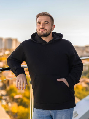 Мужской батник с аппликацией на спине ET-A8914T500