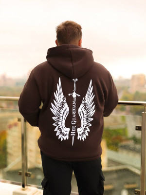 Мужской батник с аппликацией на спине ET-A8914T500