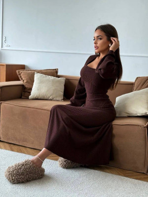 Теплое ангоровое платье IMMA-A425T550