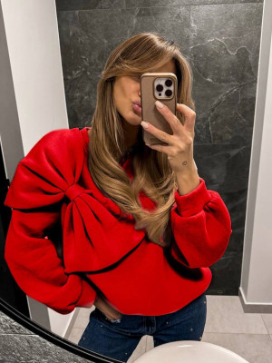 Свитшот с большим бантом AMU-A893.1893T299