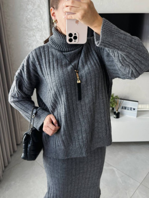 Вязаный костюм с юбкой AMU-A6928T1170