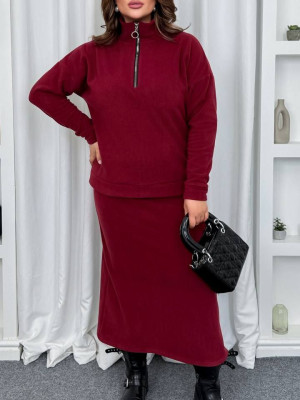 Флісовий костюм з спідницею AD-A069T500