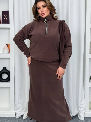 Флісовий костюм з спідницею AD-A069T500