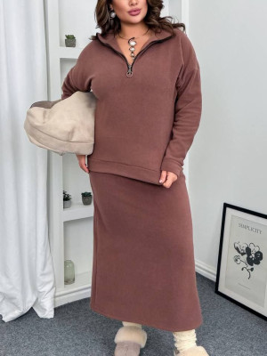 Флісовий костюм з спідницею AD-A069T500