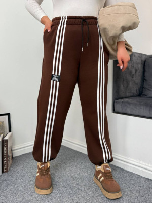 Оверсайз джогеры с лампасами DOL-A396T590