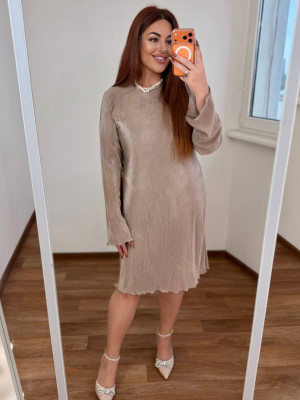 Свободное платье плиссе MA-N2150T450