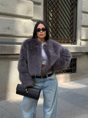 Женская короткая шуба AMU-A1281T1350